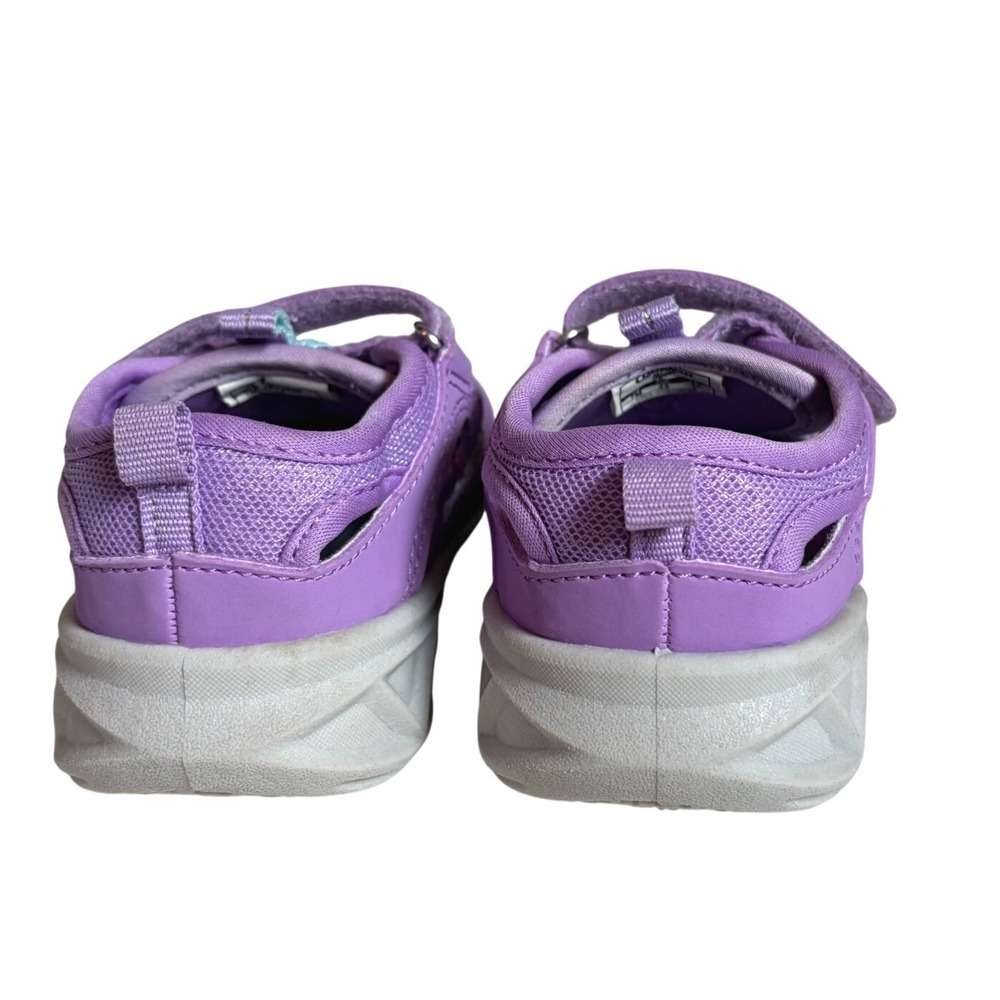 OshKosh Bgosh Kids Purple Mesh Hybrid Sneakers Sandals Size 7 Glitter Strap - Picture 6 of 7